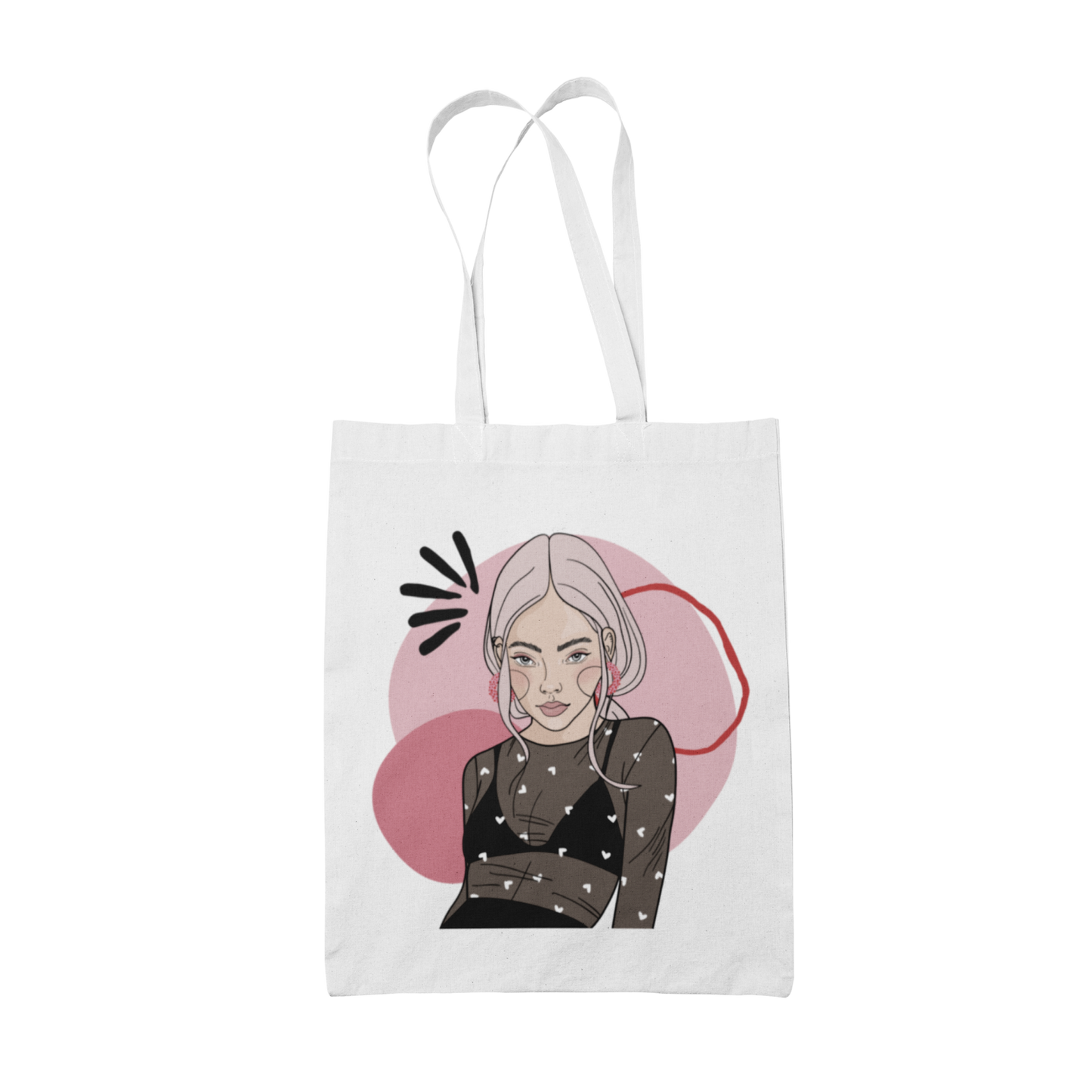 Tote Bag with Illustration - In Time