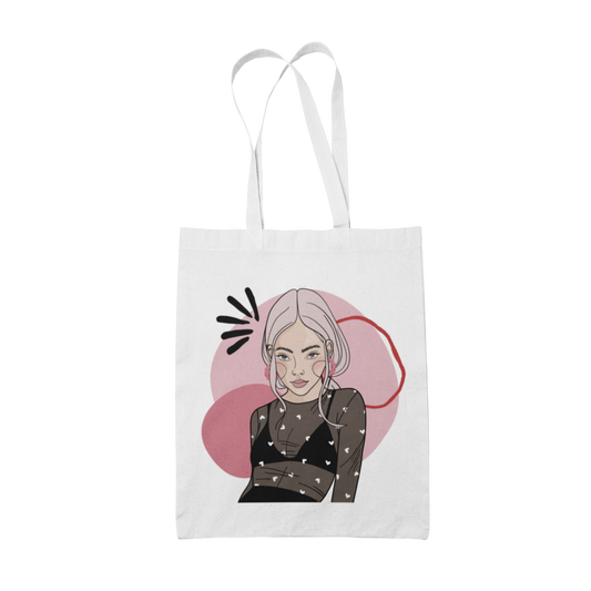 Tote Bag with Illustration - In Time