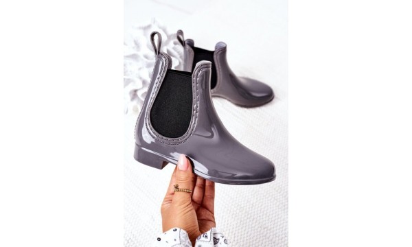 Vaikų „Galoshes“ lietaus batai pilka lelija