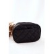 Mažas dygsniuotas kosmetikos krepšys Monnari CSM0050-020 juodas
