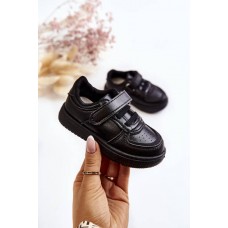 Vaikiški žemi sportiniai batai, juodi frillo