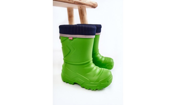 Vaikiški šildomi batai nuo lietaus Befado 162X303 žalia