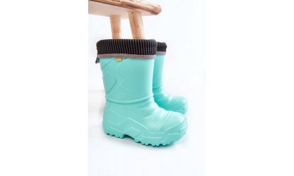 Vaikiški šildomi lietaus batai Befado 162X305 Mint