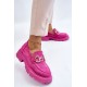 Moteriški zomšiniai platforminiai batai Rožiniai Deira