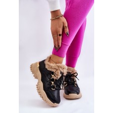 Moteriški izoliuoti sportiniai batai suvarstomi juodos ir smėlio spalvos Kerberos