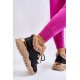 Moteriški izoliuoti sportiniai batai suvarstomi juodos ir smėlio spalvos Kerberos