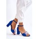 Elegantiški aukštakulniai sandalai su kristalais Blue Cameron