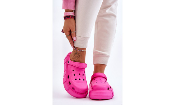 Moteriška putplasčio platforma Crocs Fuchsia Beckett