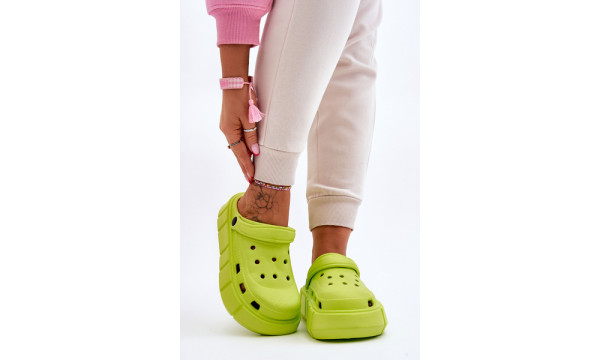 Moteriška putplasčio platforma Crocs Lime Beckett