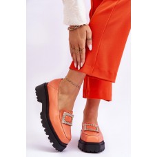 Patogūs odiniai batai, oranžinė agate