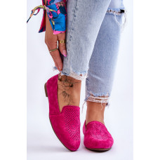 Suede Patogūs Loafers Fuchsia Giovana