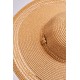 Paprasta reguliuojama moteriška kepurė smėlio spalvos