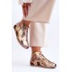 Šviesūs odiniai batai Maciejka 03426-42 auksiniai