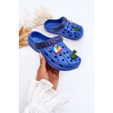 Vaikiški putplasčio lengvi Crocs sandalai Mėlyni saldainiai
