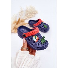 Vaikiški putplasčio lengvi Crocs sandalai tamsiai mėlyni saldainiai