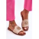 Moteriški klasikiniai plokščiakulniai sandalai smėlio spalvos Larotte