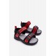 Lengvi Velcro vaikiški sandalai Red Brando