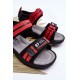 Lengvi Velcro vaikiški sandalai Red Brando