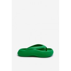 Dámské pěnové pantofle žabky zelené Roux