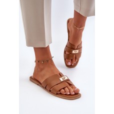 Dámské rovné sandály s ozdobou Camel Kavinia