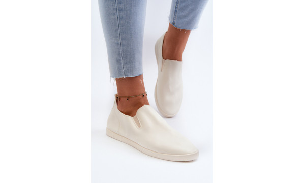 Dámské tensky Trampky Slip-On Beige Lovinia