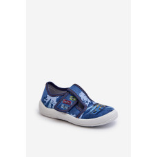 Dětské pantofle na suchý zip Befado 911X022 Modré