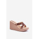 Dámské Sandály Na Korkové Platformě 83520 Ipanema High Fashion Slide Fem Beige