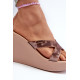 Dámské Sandály Na Korkové Platformě 83520 Ipanema High Fashion Slide Fem Beige