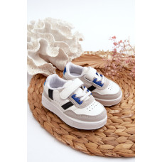 Klasické dětské sportovní boty bílo-modré Marlin