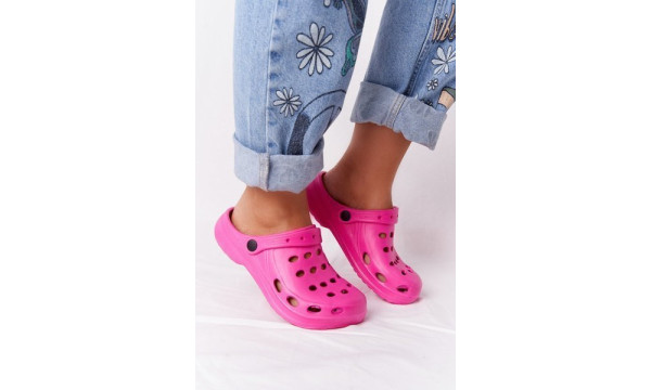 Moteriškos čiuožyklos putplasčio rožinės spalvos „Crocs EVA“