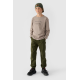 Chlapecké Kalhoty Jogger Casual Hladké 4F Khaki 4FJWMM00TTROM0812-43S